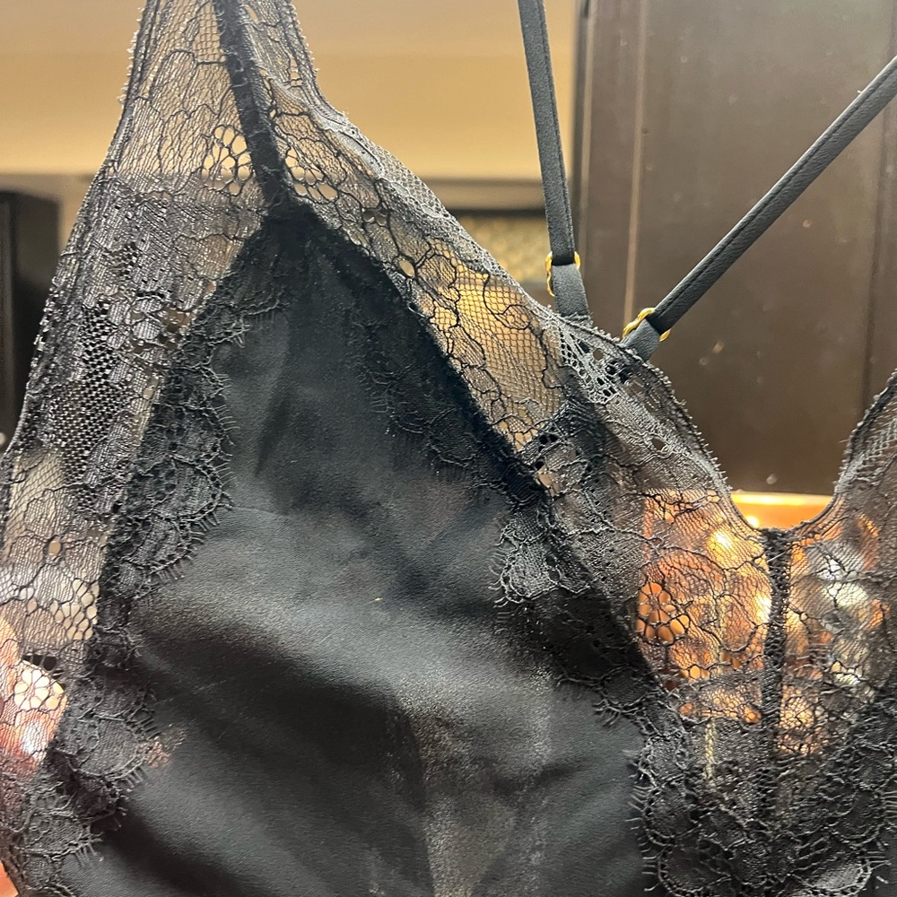 Victoria’s Secret mid length black night gown. Size small